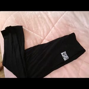 PINK black short cut leggings 🖤